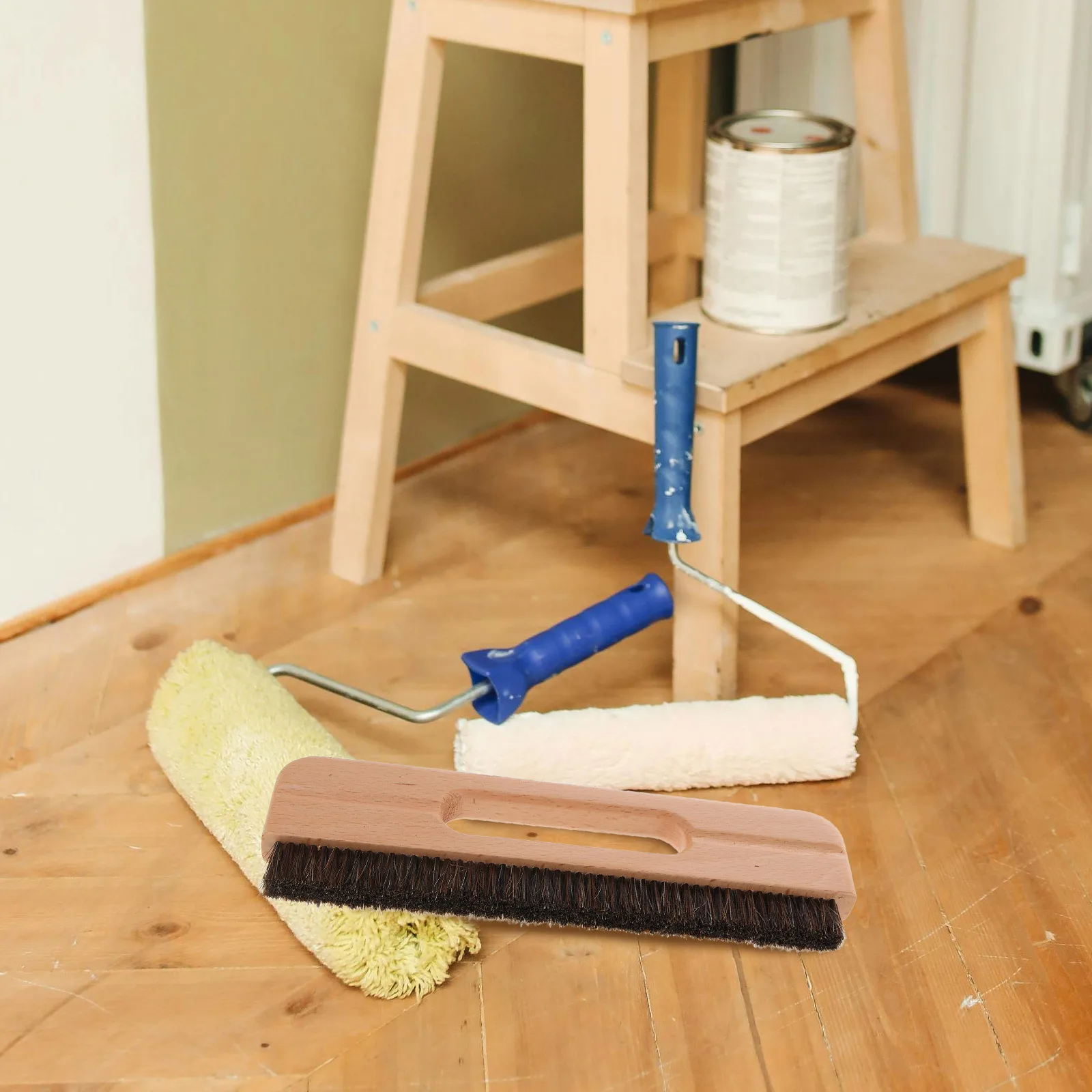 Behangborstel Houten handvat Zachte haren Gladmakend hulpmiddel voor wandbekleding Muurschilderingen Plakken Multifunctioneel schilderen