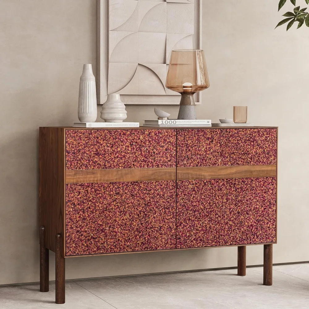 

48'' Accent Sideboard Cabinet with Doors and Shelves - Dining Room Buffet Cabinet with Storage, Living Room Sideboard