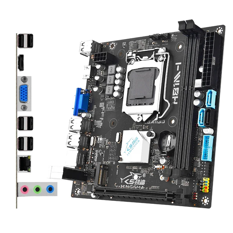 معالج H81 mini itx LGA 1150 KIT I5 4690 16GB 1600MHz DDR3 PC RAM ذاكرة USB 3.0 SATA 3.0 الرسومات المتكاملة