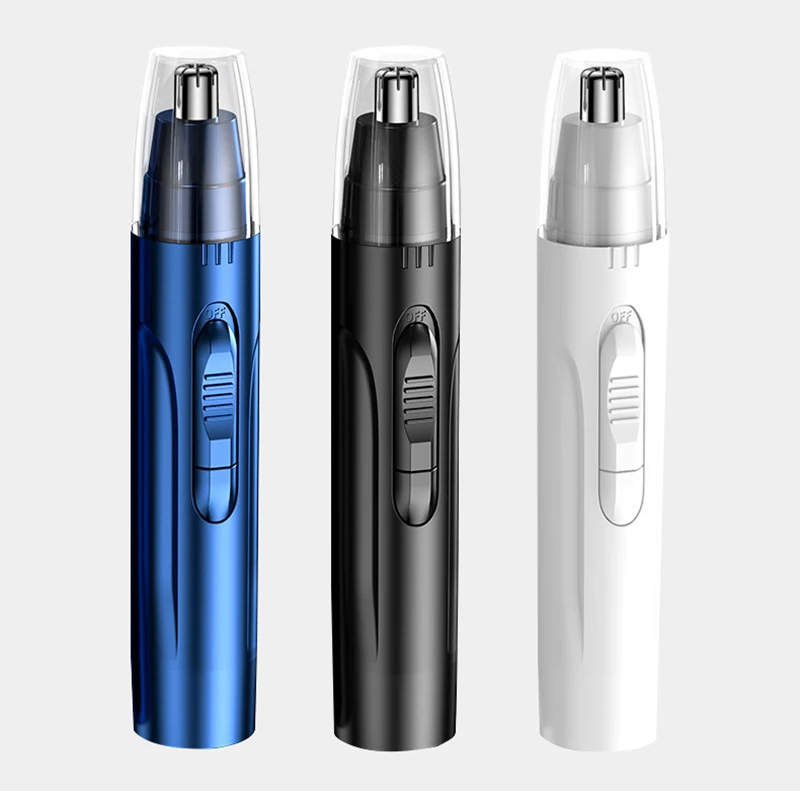 Black Electric Nose Hair Trimmer For Men And Women Available With Low Noise High Torque High Speed Motor Washable Nasal Hair