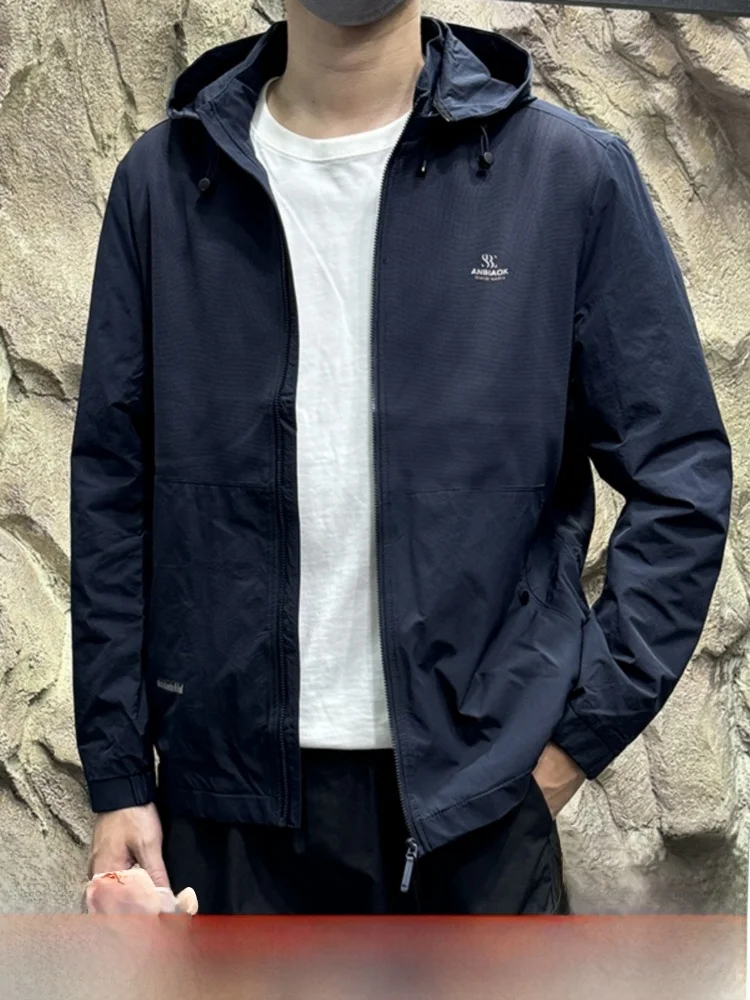 Chaqueta con Capucha Informal y Cómoda para Hombre, Estilo Otoñal, Versátil, do en Seco, Corte Están, Manga Larga, Ten...