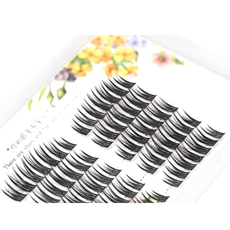 Nieuwe Kleine Duivel Cos Stage Valse Wimpers Natuurlijke Simulatie Enten Enkele Cluster Wimpers Extend Makeup Beauty Tools