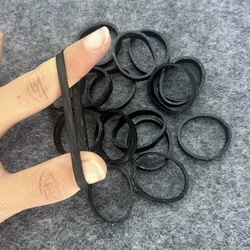 100Pcs Big Black Rubber Bands Strong Rubber Ring Stretchable Sturdy Rubber Elastic Band Office Home Packaging Supply Rubber Tie