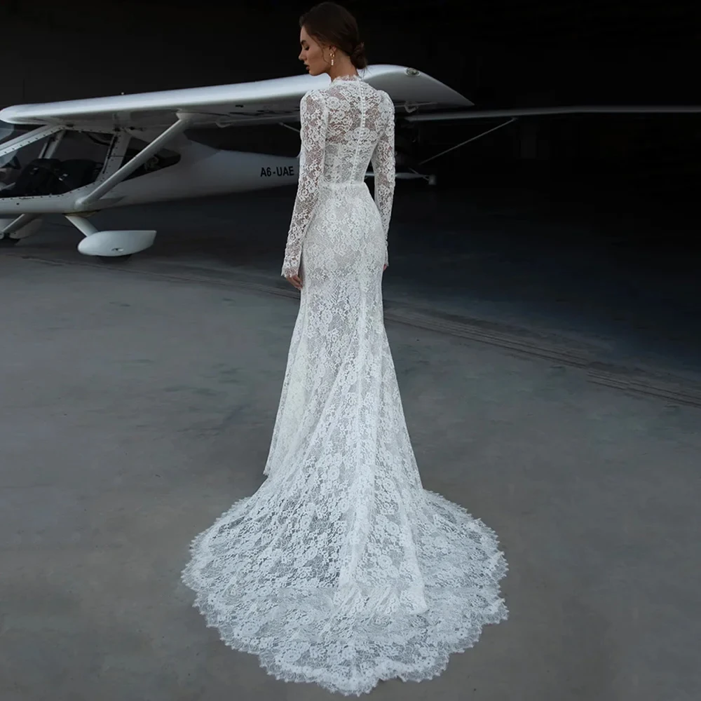 Charming Mermaid Wedding Dresses for Ladies Elegant V Neck Bridal Gowns Exquisite Vestidos De Novia 2025 New Summer