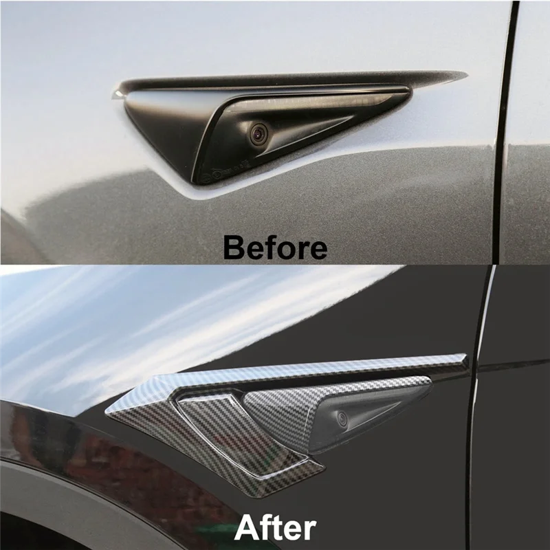 

For Tesla Side Camera Cover, Side Camera Indicator Protection Cover-A77Q