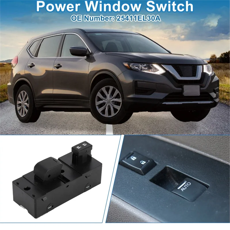 

Car Accessories For Nissan Rogue Versa-Front Side Power Window Switch 25411EL30A LHD