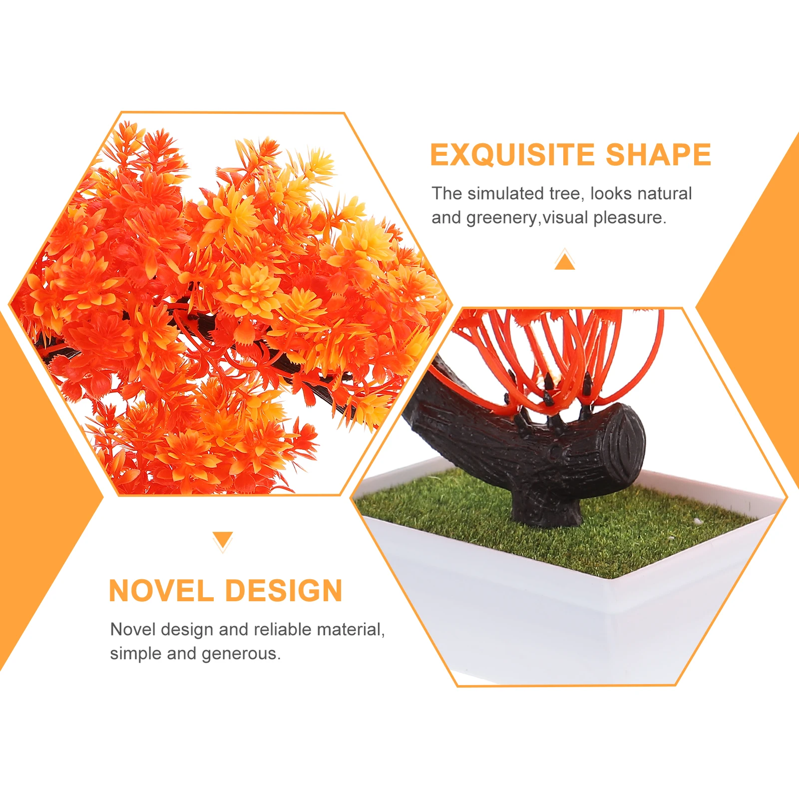 

Premium Artificial Green Potted Plants Lifelike Fake Bonsai Simulation Decor for Home Office Coffee Table Restaurant