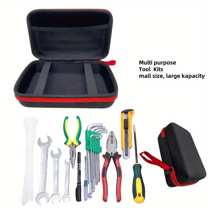 1 Multifunctional EVA Shock Resistant Digital Storage Bag, Car Charger, Portable Tool Storage Bag, Car Starter Power Pack