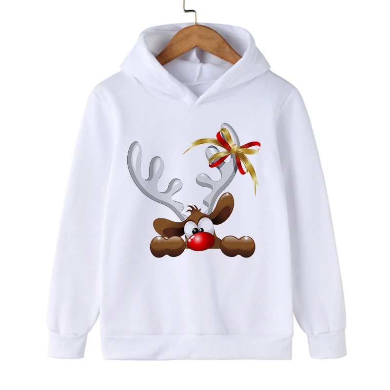 Sweatshirts Manga Cartoon Christmas Hoodie Funny Children Christmas Clothes Kid Girl Boy Manga Sweatshirt Hoody Baby Casual Top