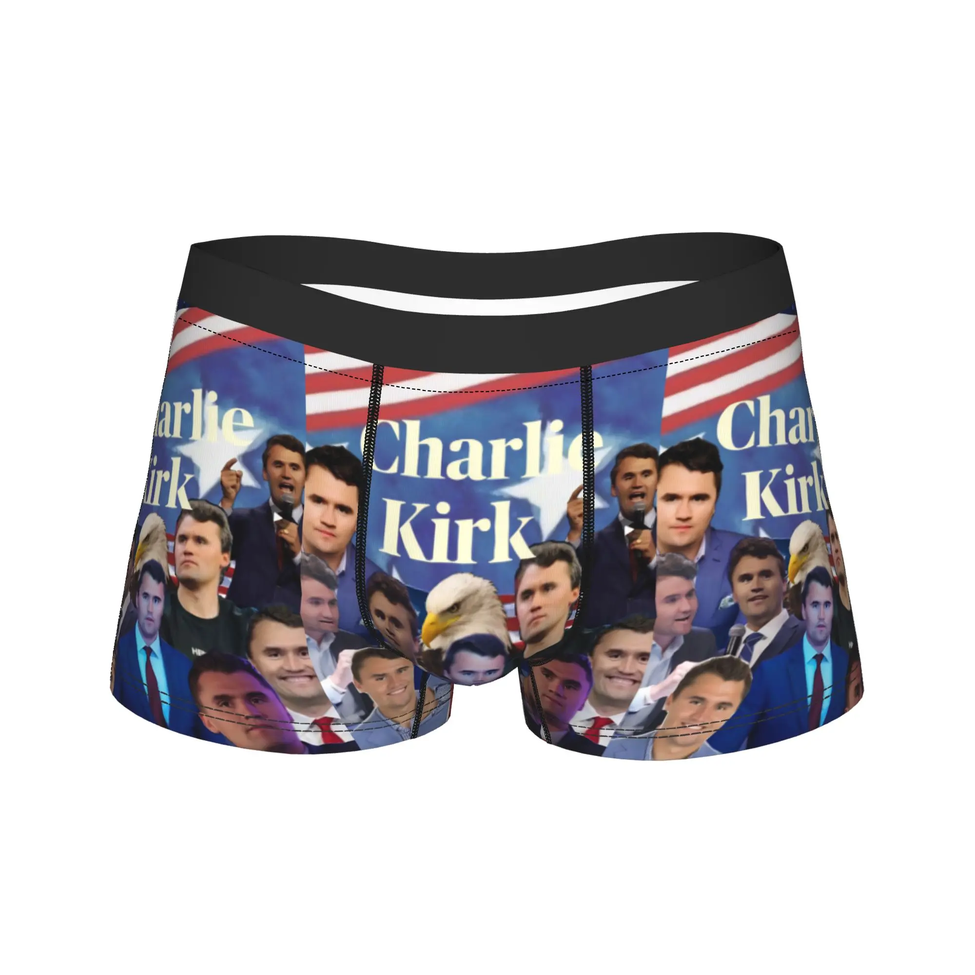 

RIP Charlie Kirk Memorial Men Underwear A True Patriot Freedom Boxer Briefs Shorts Panties Novelty Underpants Homme Plus Size