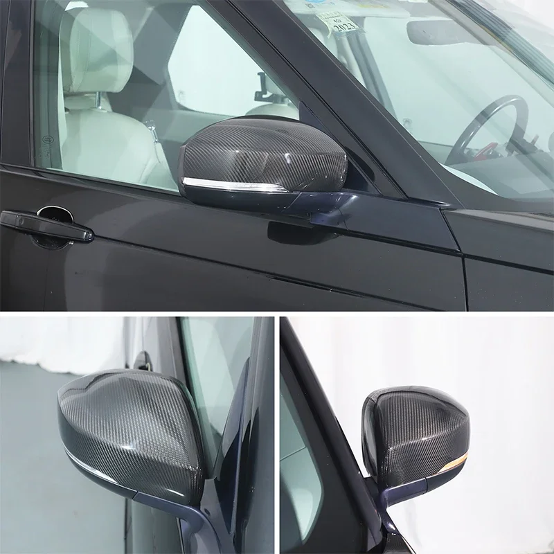 

2Pcs Real Carbon Fiber For Land Rover Discovery 4 5 L462 Range Rover Vogue L405 Sport L494 Exterior Mirror Cover Accessories