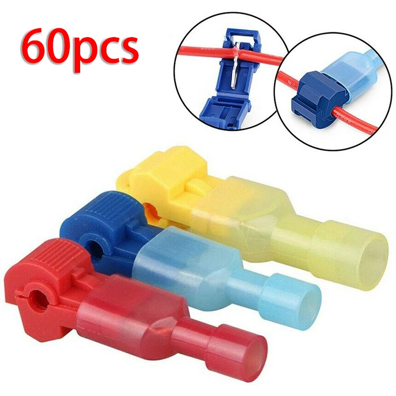 Hardware Connectors Supplies Terminals Tool 60pcs Electrical Part Fasteners Insulated crimping Set Accessories