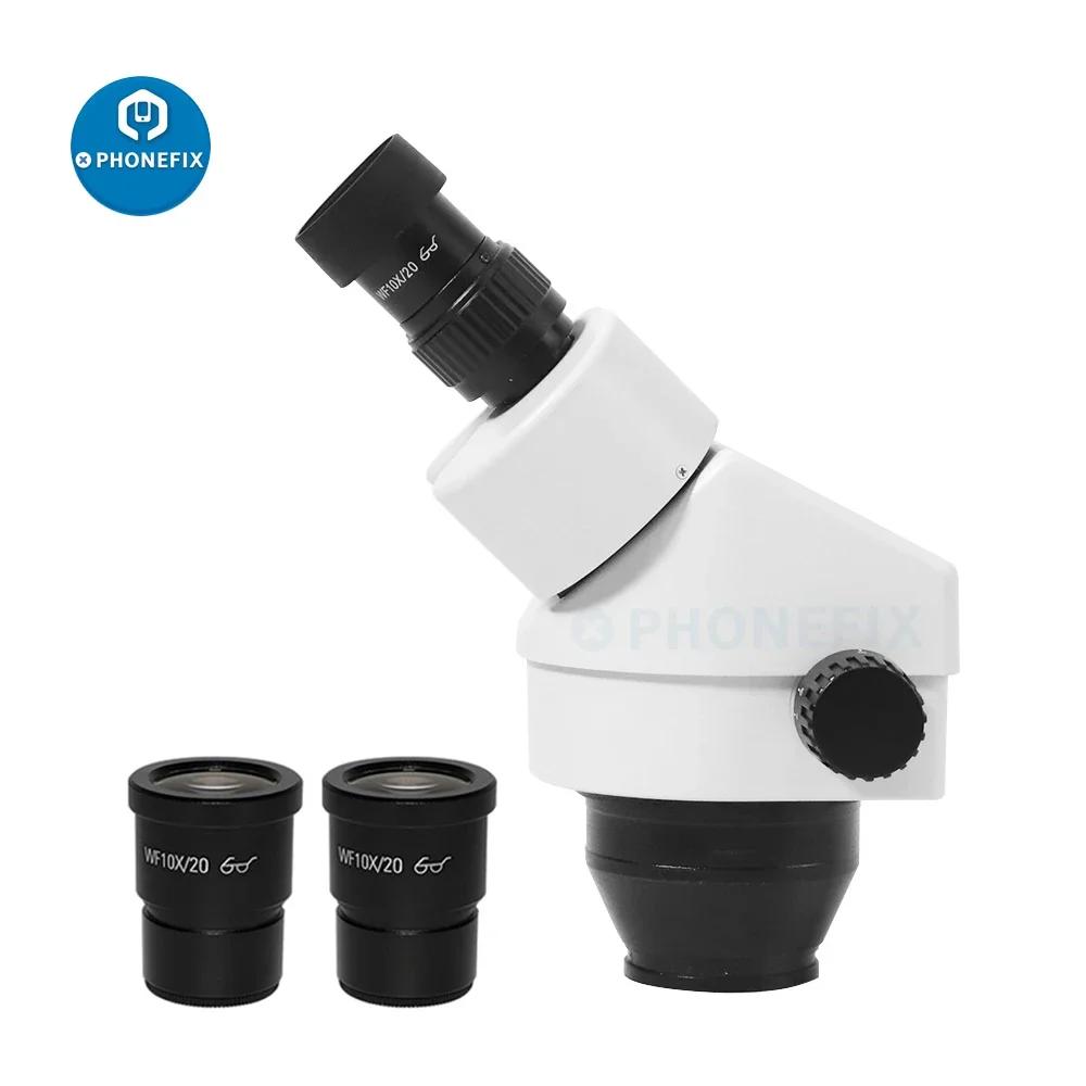 Ampliação da Cabeça do Microscópio Industrial Zoom Contínuo 7x45x Simul Focal Estéreo Binocular para o Telefone Solda do Reparo do Pwb