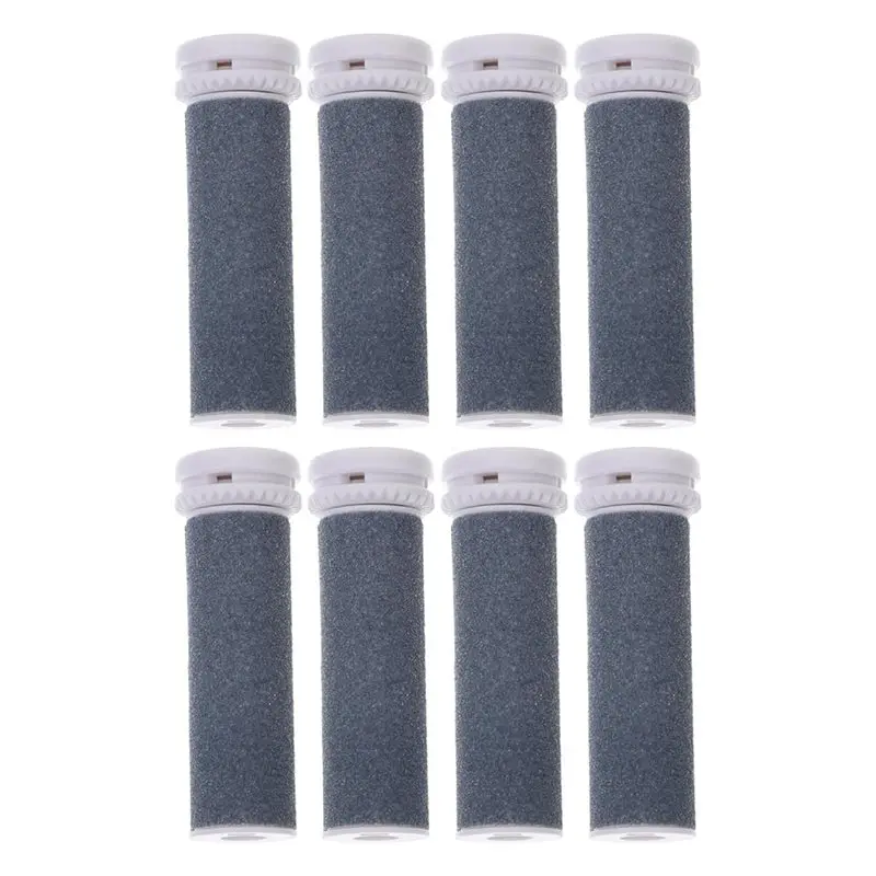 A83G-8Pcs Electric Foot File Replacement Rollers - Extra Coarse Pedicure Tool Heads For Emjoi Micro Pedi