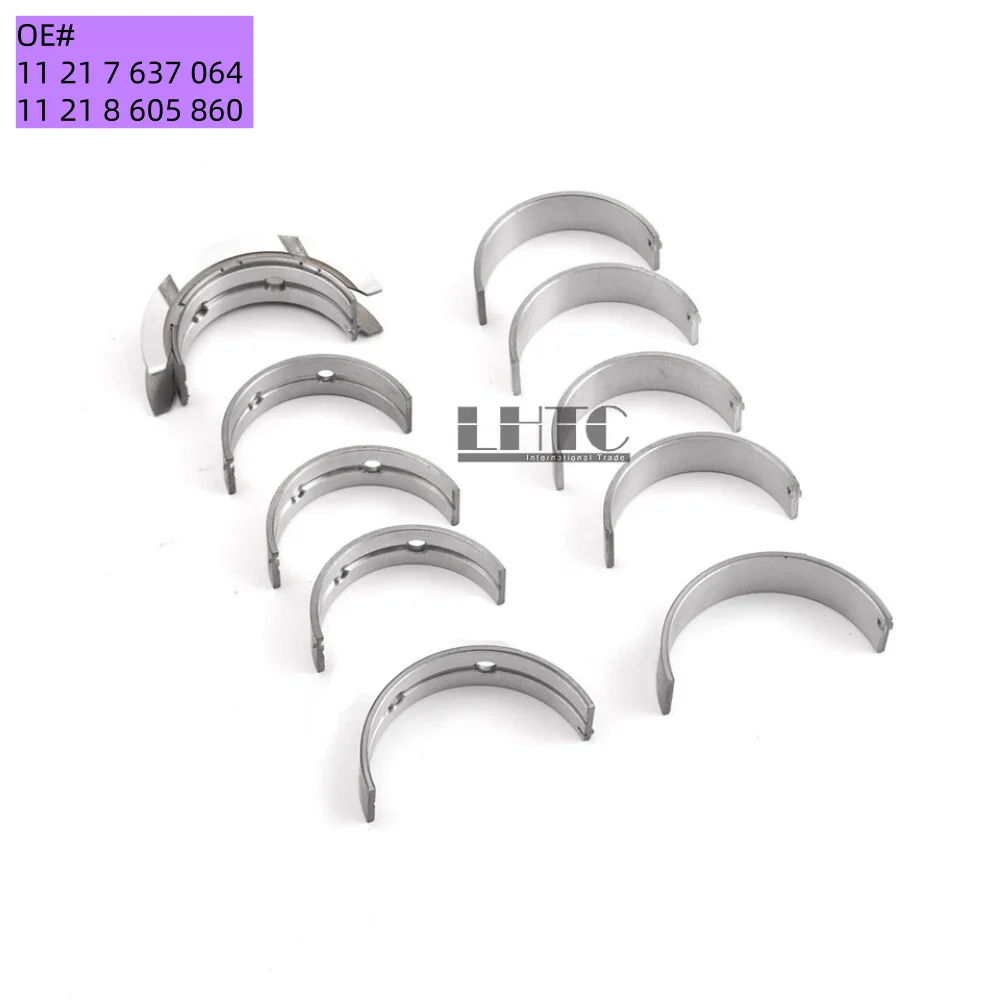 

Crankshaft Main Bearing Washer Set STD OE# 11 21 7 637 064/11 21 8 605 860 For BMW 320i 520i X1 E90 E83 N43 N46 2.0
