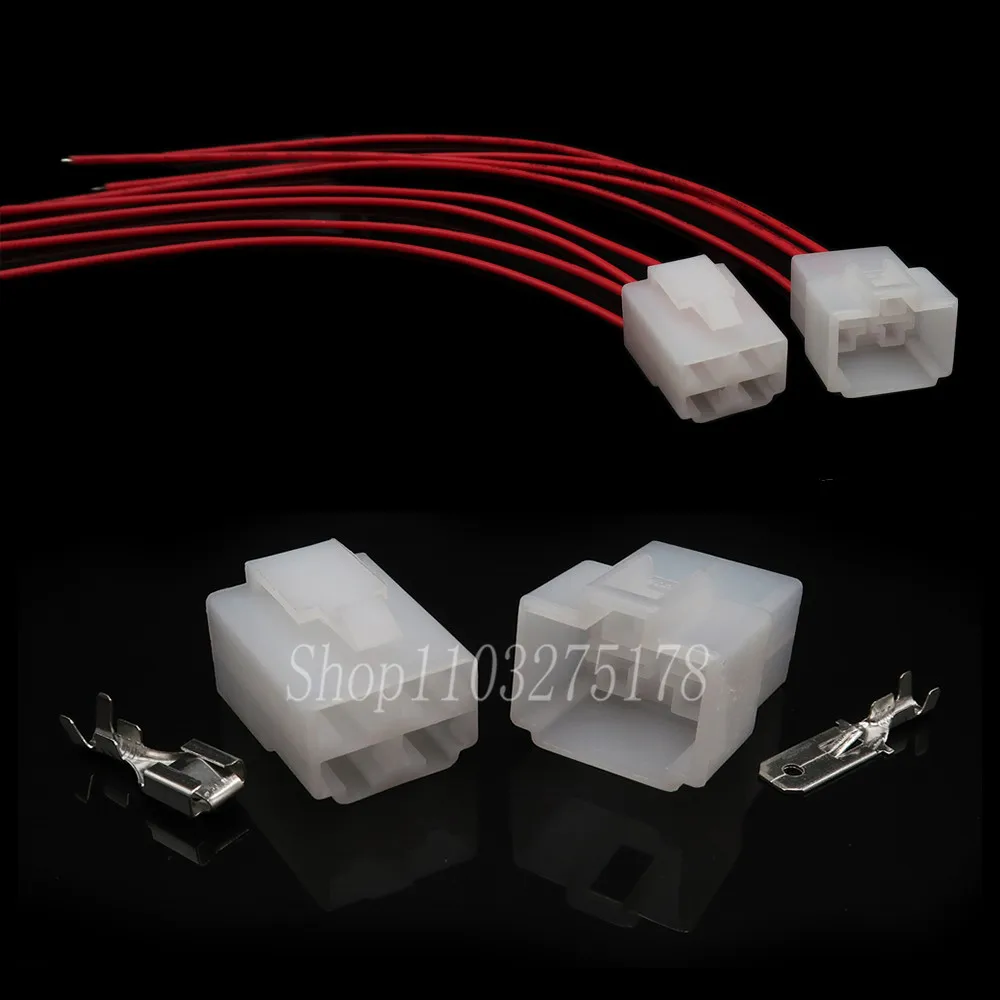 

1 Set 4 Pin ABS Plastic Electrical Socket Automotive Connector Wire Cable Plug