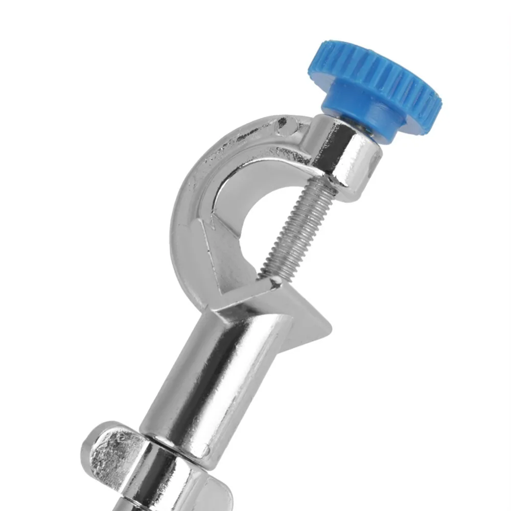 Adjustable Rubber Coated Three Prong Clamp Multipurpose Zinc Alloy Swivel Clamp 360 Degree Swivel Lab Clamp Holder Ring Stand