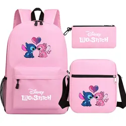 Stitch Backpacks 3D Cartoon School Bag For Boys Girls Backpacks Primary School Students Kids Mochilas