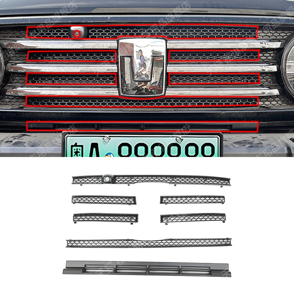 

For 2021-2025 Tank 300 Grille Mesh, Radiator Guard for Bug Dust Stone, No Cut Installation ABS Protection Net