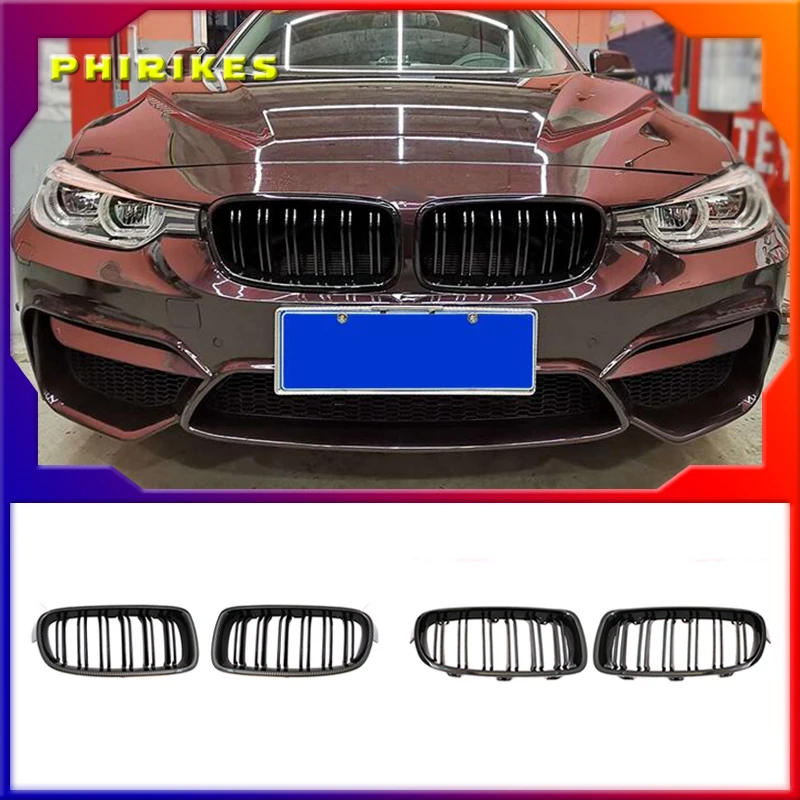 ABS Car Styling paraurti anteriore griglia renale griglia a doppia lamella per BMW F30 F31 F35 2012-2018 320i 325i 328i accessori per la messa a