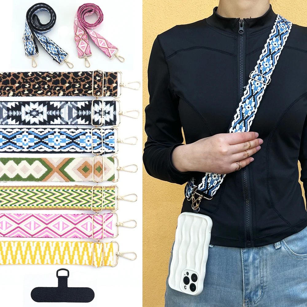 

Multi-Color Wide Mobile Phone Lanyard, Adjustable Bag, Camera Card Sleeve Strap, Accessories