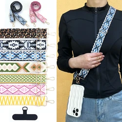 Multi-Color Wide Mobile Phone Lanyard, Adjustable Bag, Camera Card Sleeve Strap, Accessories