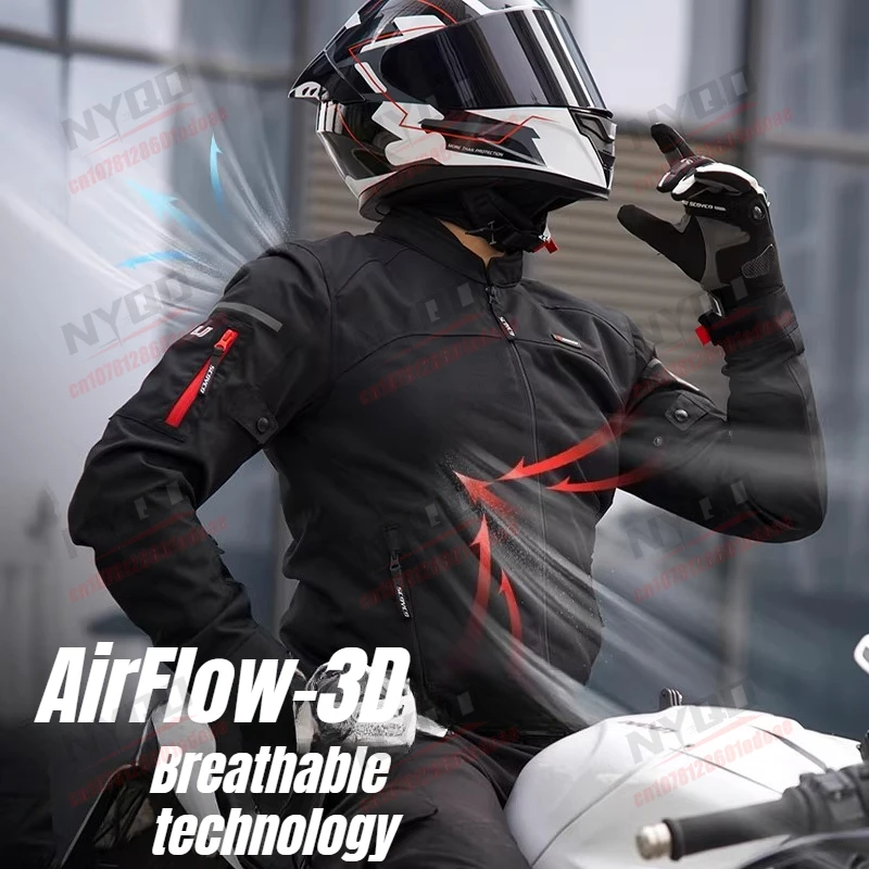 

SCOYCO Motorcycle Jacket Summer Mesh Breathable Reflective CE Armor Riding Jacket for Men Women