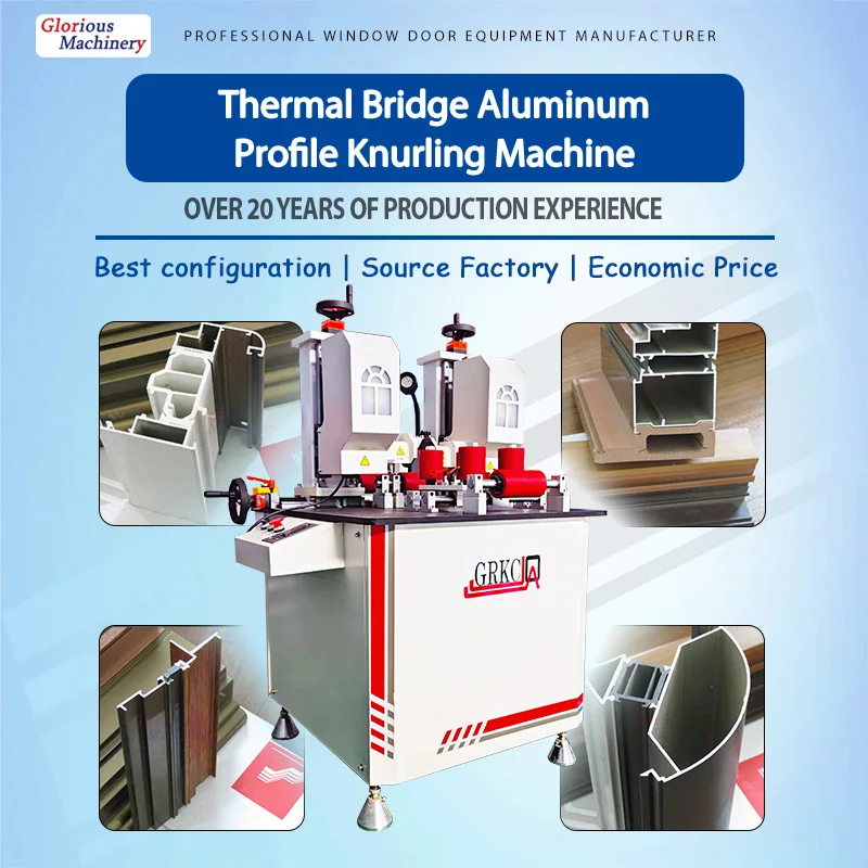 Thermal Break Aluminum Profile Threading Assembly & Rolling Machine with PLC and Motor 380V/220V 1 Year Warranty