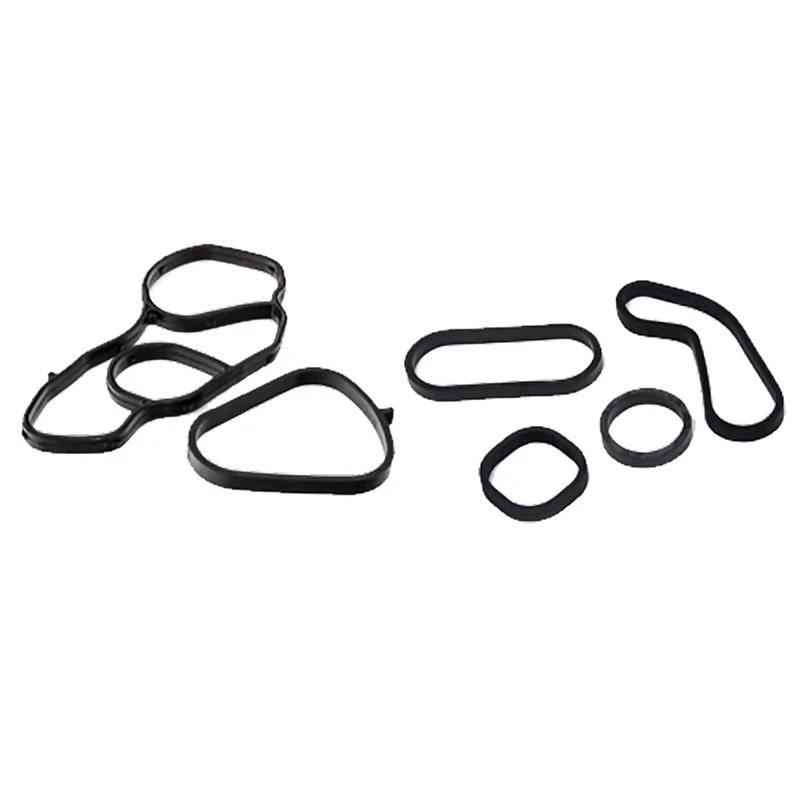 Oil Cooler Gasket Seal with Filter Housing Gasket Set Fit for Mini Cooper 07-16 11427557009 11427557010