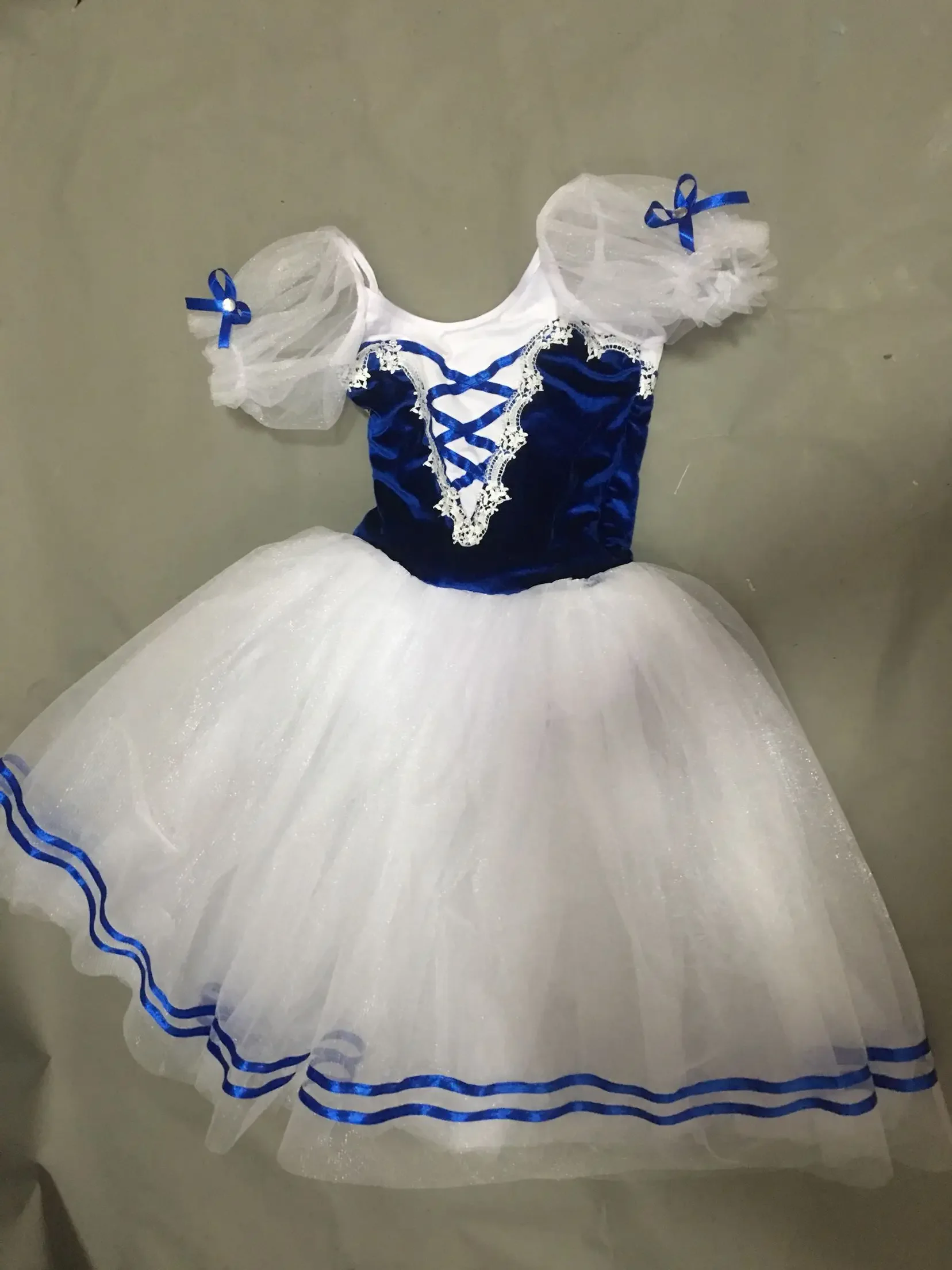 Costumes de Ballet Giselle à Manches Courtes Bouffantes, Robe Longue de Ballerine pour Enfants et Adultes, Tutu de Ballet pour Femmes, Vêtements de Performance pour Bol