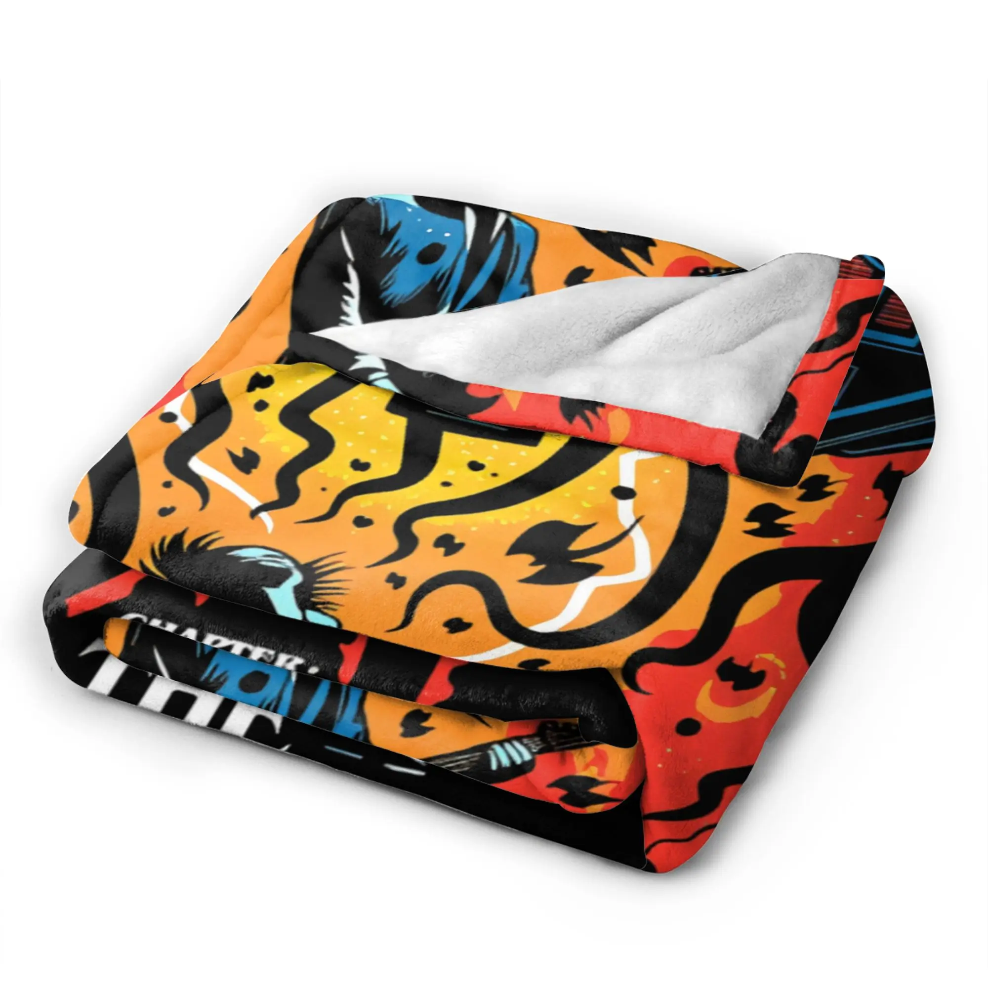 American TV Series Blankets Eddie Munson Soft Pattern Plush Throw Blanket For Girls Boys Outdoor Flannel Bedspread Bed Cover