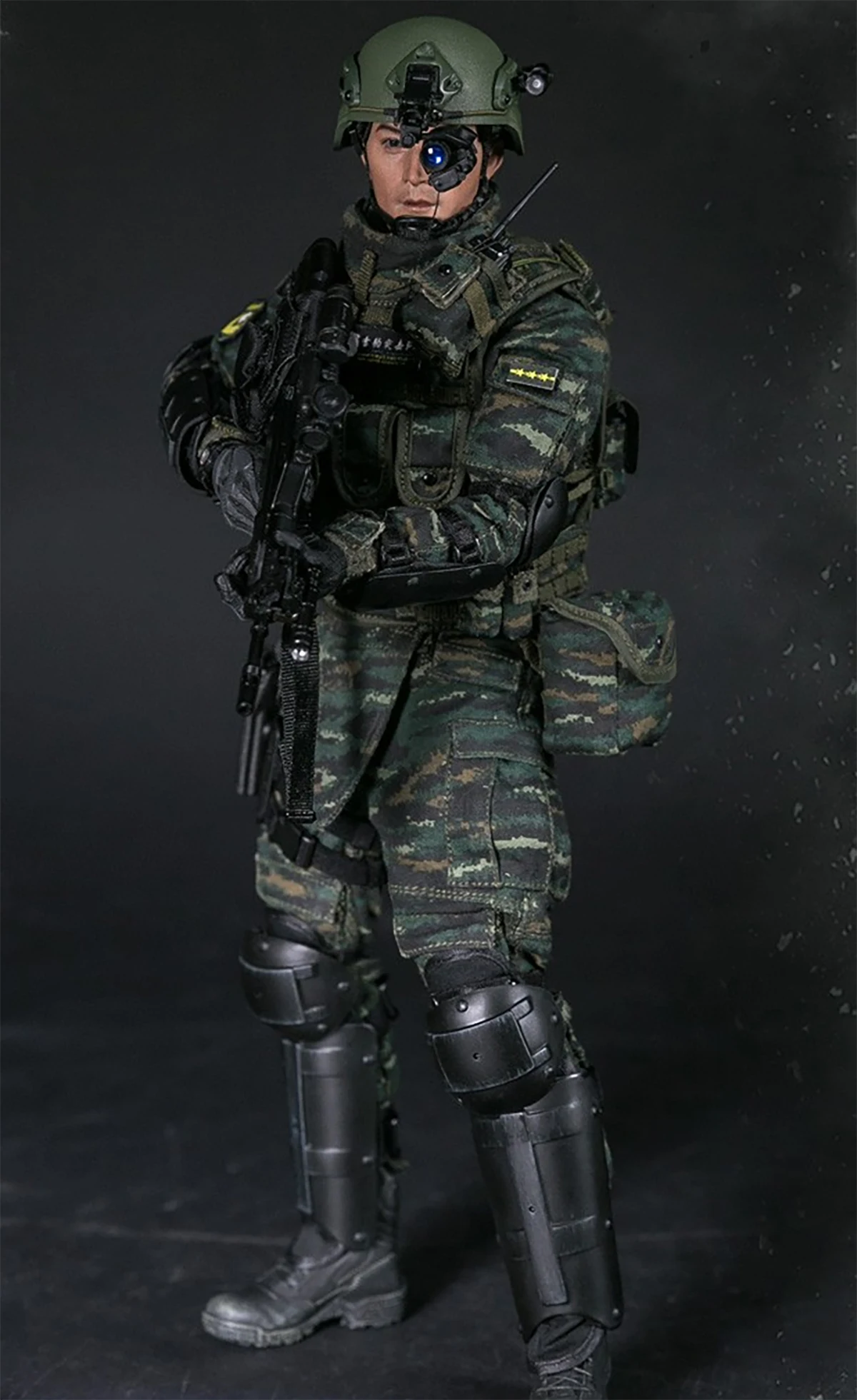 

Damtoys DAM78053 1/6 Chinese People's Armed Police Force Snow Leopard Commando Unit Team Leader Soldier Action Figure Model