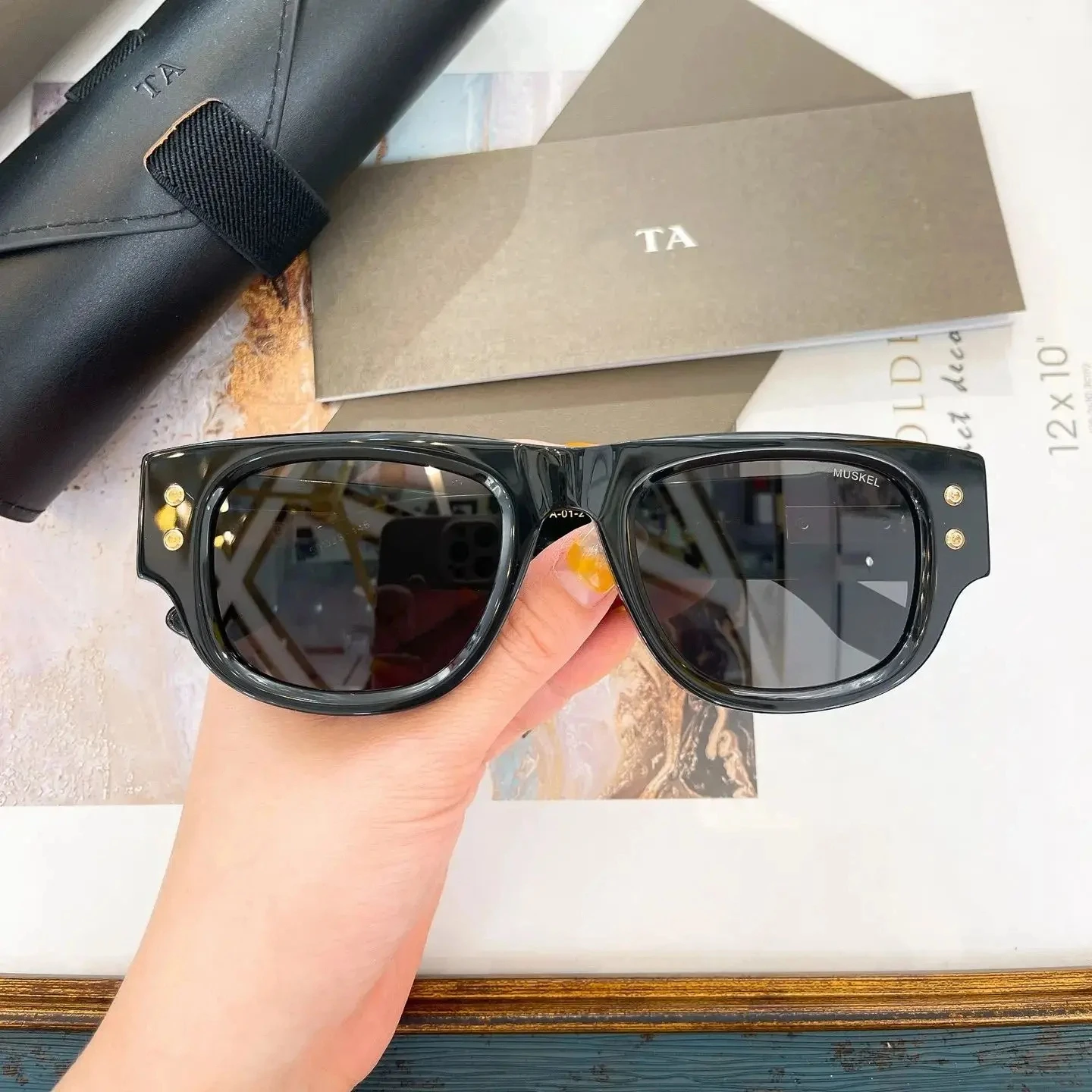 

Authentic For DIYTA DT DTS701 Premium Acetate Frame Men Women Sun Glasses Classic Leisure Business Male Couple Eyewear With Box