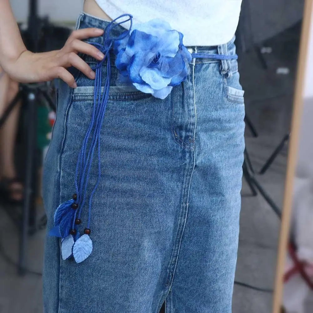 150 سنتيمتر المرأة الشيفون فستان رقيق مزين شرابة أحزمة الخصر سلسلة الخصر حبل حزام الخصر #4