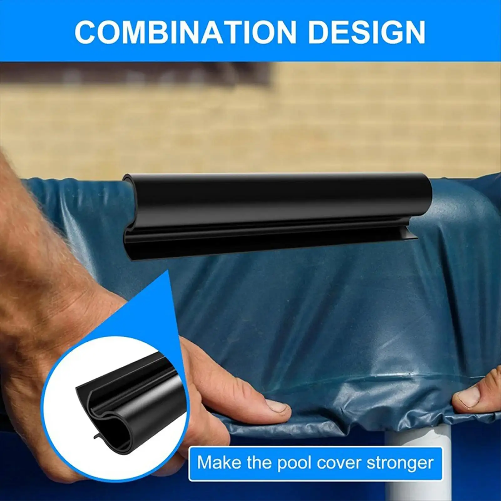 

60 шт. зажимы для покрытия бассейна, зимние зажимы для покрытия бассейна для улицы, две формы, широкое применение, клейкая пленка для теплицы, ветрозащитная