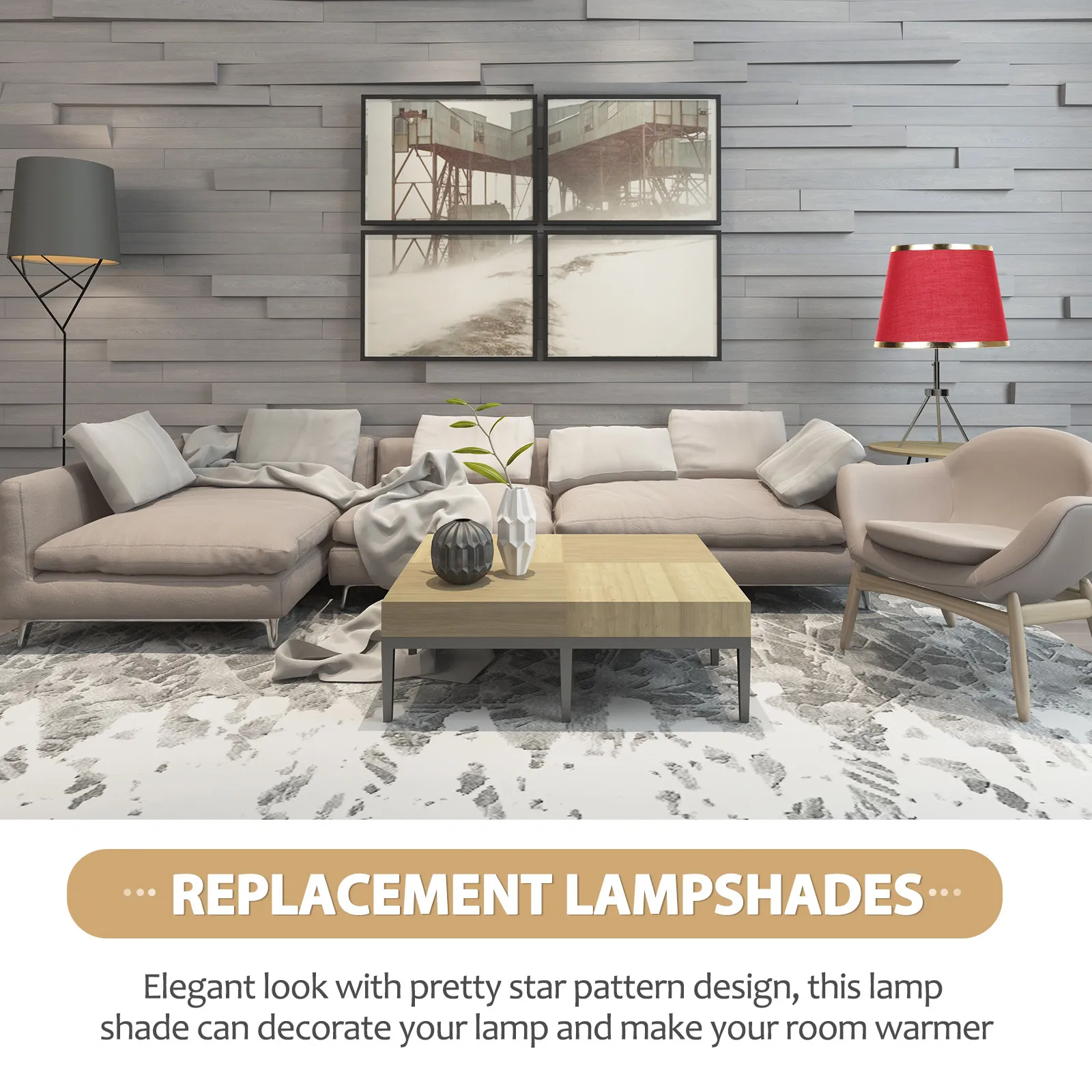 Floor Light Lamp Shade Decorative For For Living Room Decor Office Fabric Soft Warm Color Bedroom Fixture Accessory