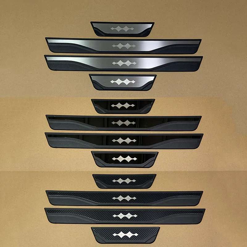 

For Leopard 5 Leopard 8 2024 2025 2026 2027 Door Sill Plate Stainless Steel Plastic Car 3D Trims Interiors Accessories Auto Part