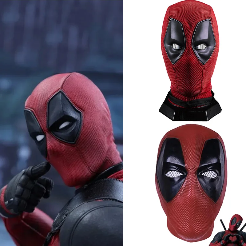 

Deadpool Cosplay Mask Wade Winston Wilson Latex Soft Movie Funny Adult Party Deadpool Masks Halloween Costume Props One Size