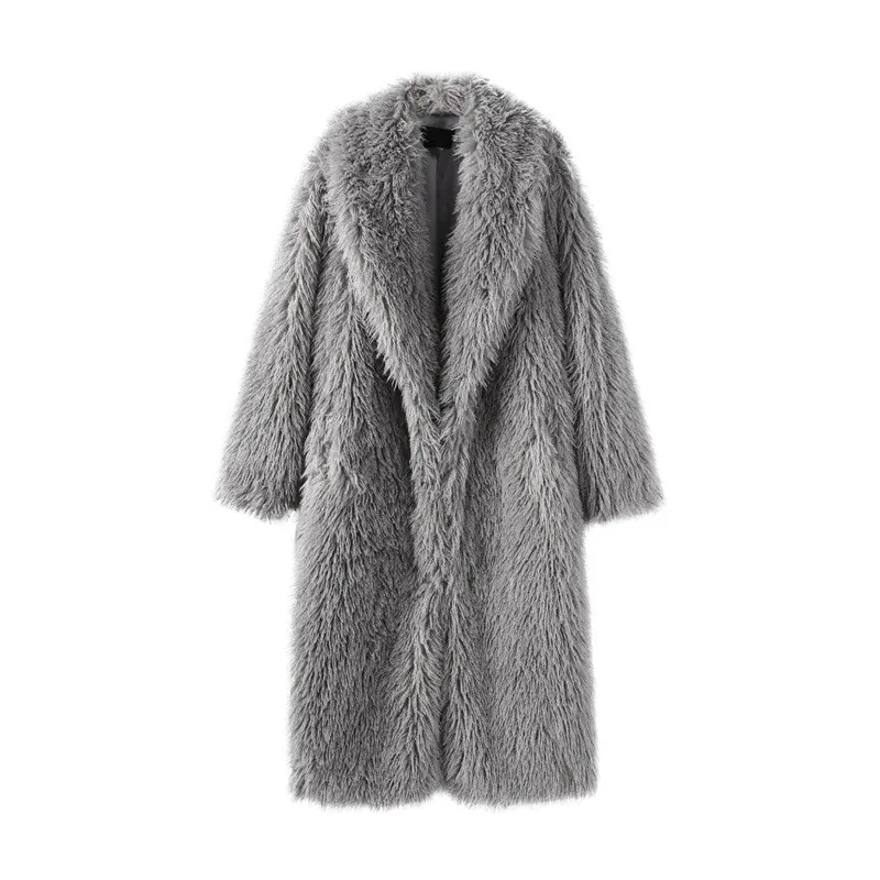 No Hood Long Coat with Stand Collar 3D Pattern Urban Style Elegant Commuting Casual Regular Sleeve Long Sleeve Women Coat