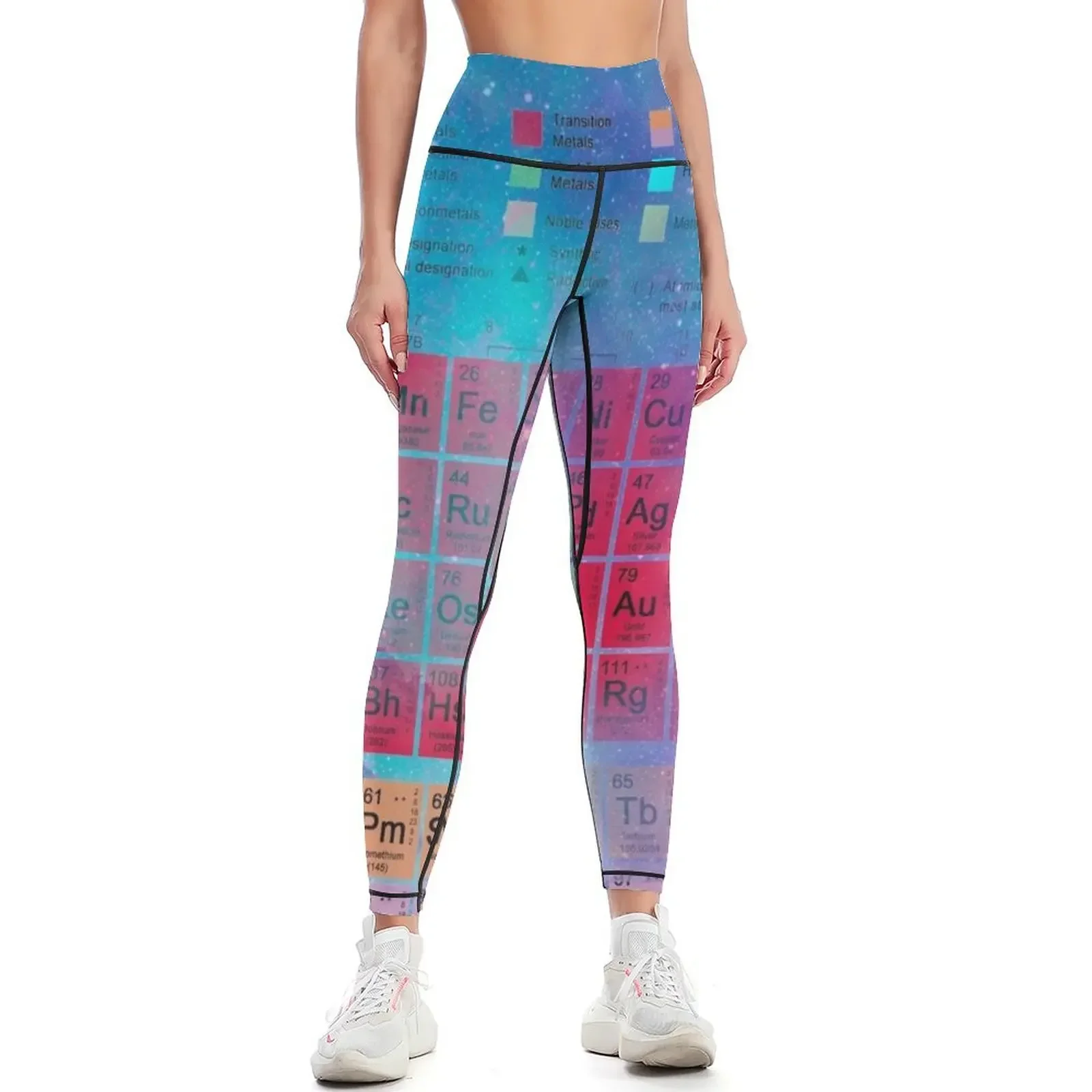 Stardust Periodic Table Leggings active wear Women's gym gym sportswear woman joggers for Womens Leggings