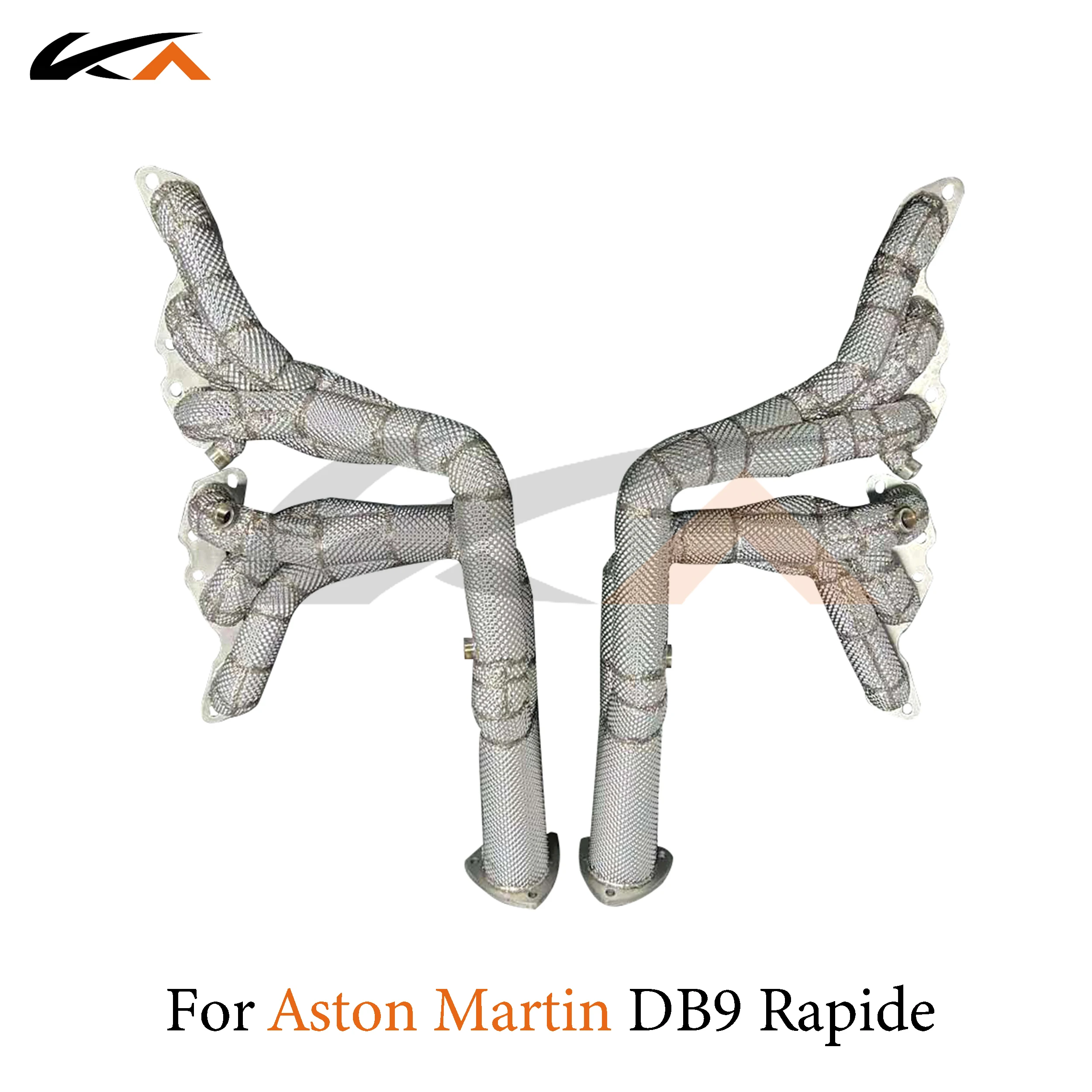 

KA Tuning manifold exhaust system stainless headers for Aston Martin DB9 Rapide V12 6.0 performance parts heat shield catalysis