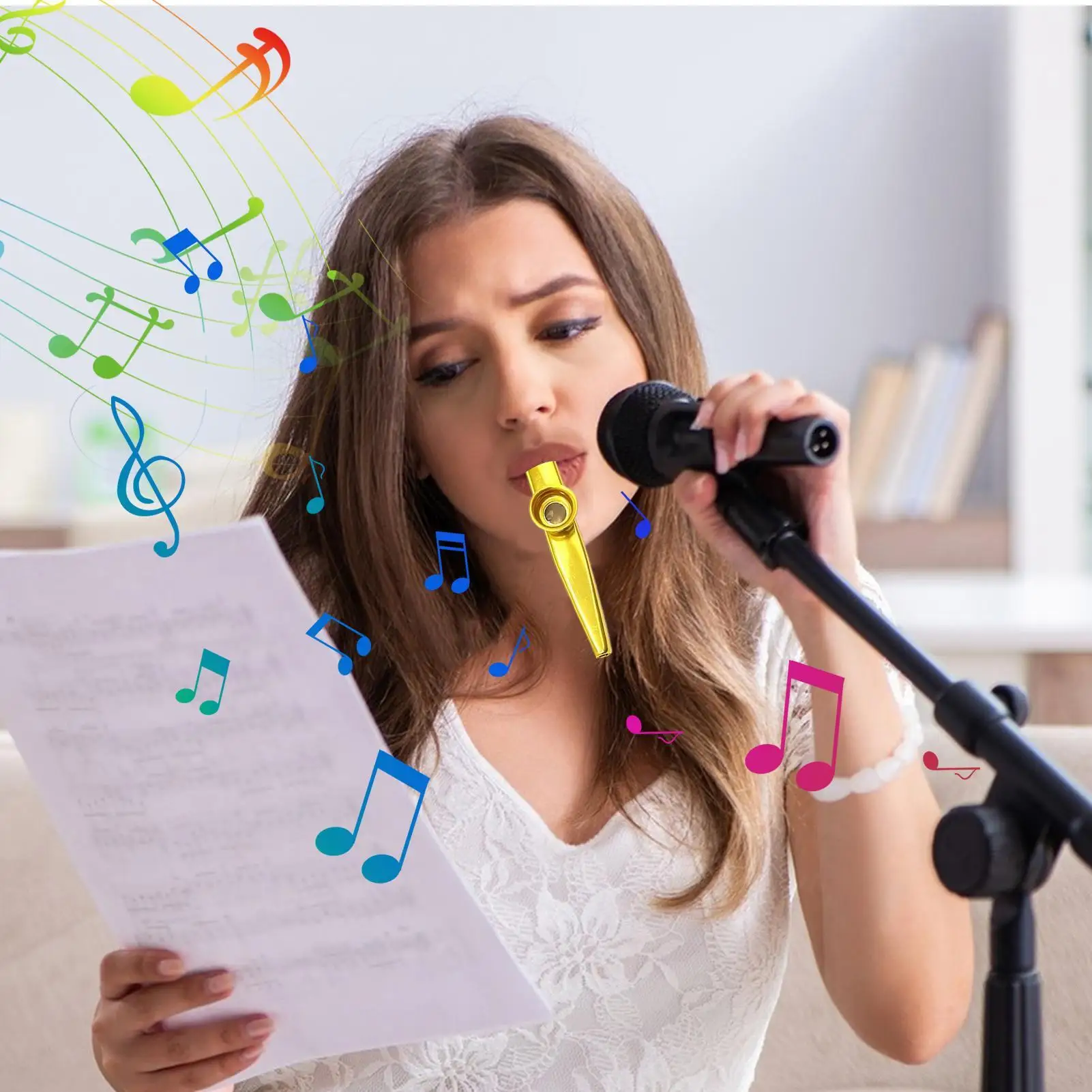 Kazoos para adultos, instrumentos musicales para principiantes, Kazoo profesional para principiantes, actuación, fiesta, escuela, Festival, mochilero