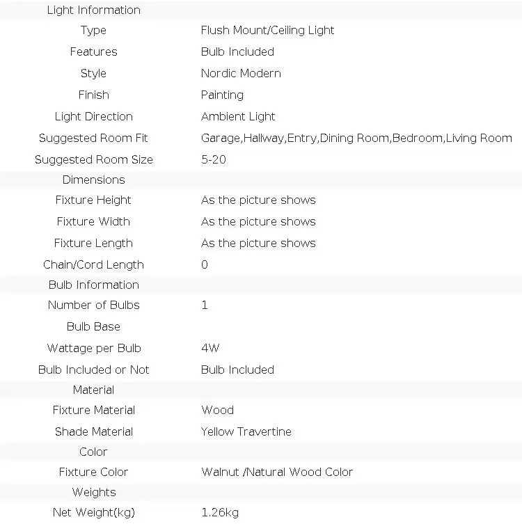 IWHD Wood Canopy LED Ceiling Light Fixture Nordic Modern Simple Ellipse Natural Yellow Travertine Ceiling Lamp Lamparas De Techo
