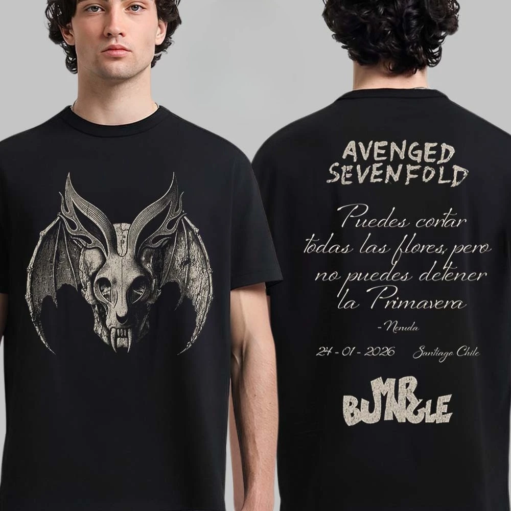 Heißes Avenged Sevenfold Baumwoll-Band-Shirt, Unisex, Sommer, kurzärmelig, modisches Marken-T-Shirt, luxuriös, lässig, Vintage