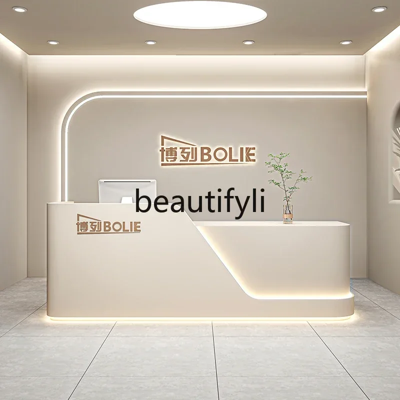 yj58 Beauty salon Bar Clothing store checkout page Hair salon, training institution, reception desk9344