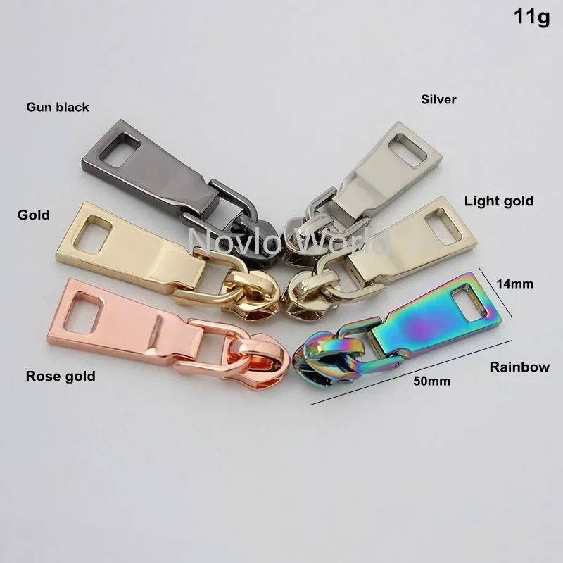 30 pieces 7 colors 5# nylon teeth zipper head + zipper puller slider accessory for bags garments fabric DIY