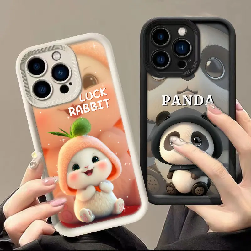 

Cute Kitten Rabbit Panda Cover Phone Case For Oneplus 11 10R 8T NORD CE 4 LITE ACE 2 3 Google PIXEL 7 8 7A 8A 9 Case Funda Capa