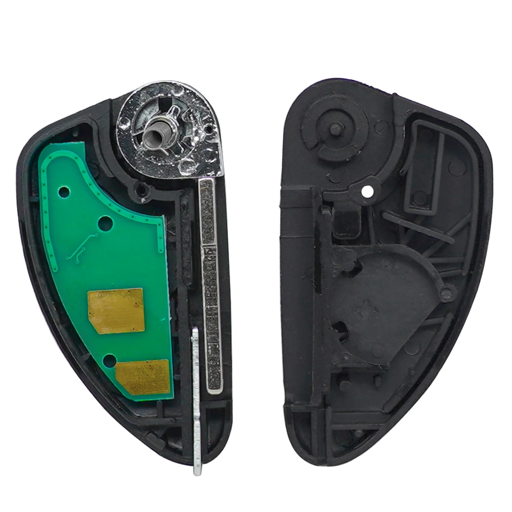 XNRKEY 2/3 Button Remote Car Key ID48 Chip 433Mhz for Alfa Romeo 147 156 166 GT Replacement Flip Key Fob with Uncut SIP22 Blade