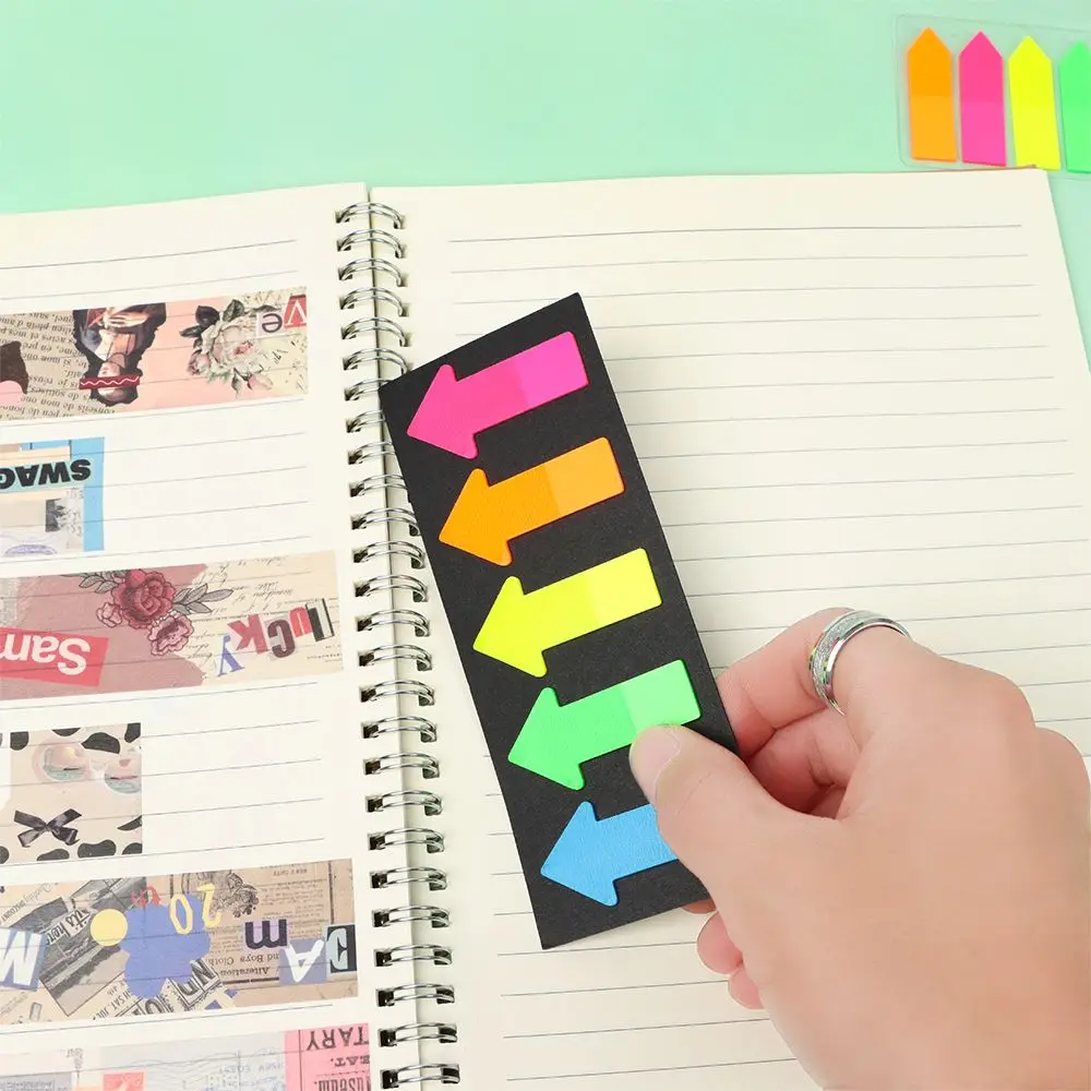 100 Sheets Novelty Stationery Label Tab Strip Key Points Paster Sticker Sticky Notes Index Flags Memo Pad view 4