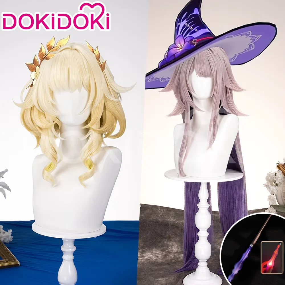 AUF LAGER Aglaea The Herta Perücke Spiel Honkai: Star Rail DokiDoki HSR Frauen 100 cm Farbverlauf Perücke Leuchtstab Aglaea Cosplay